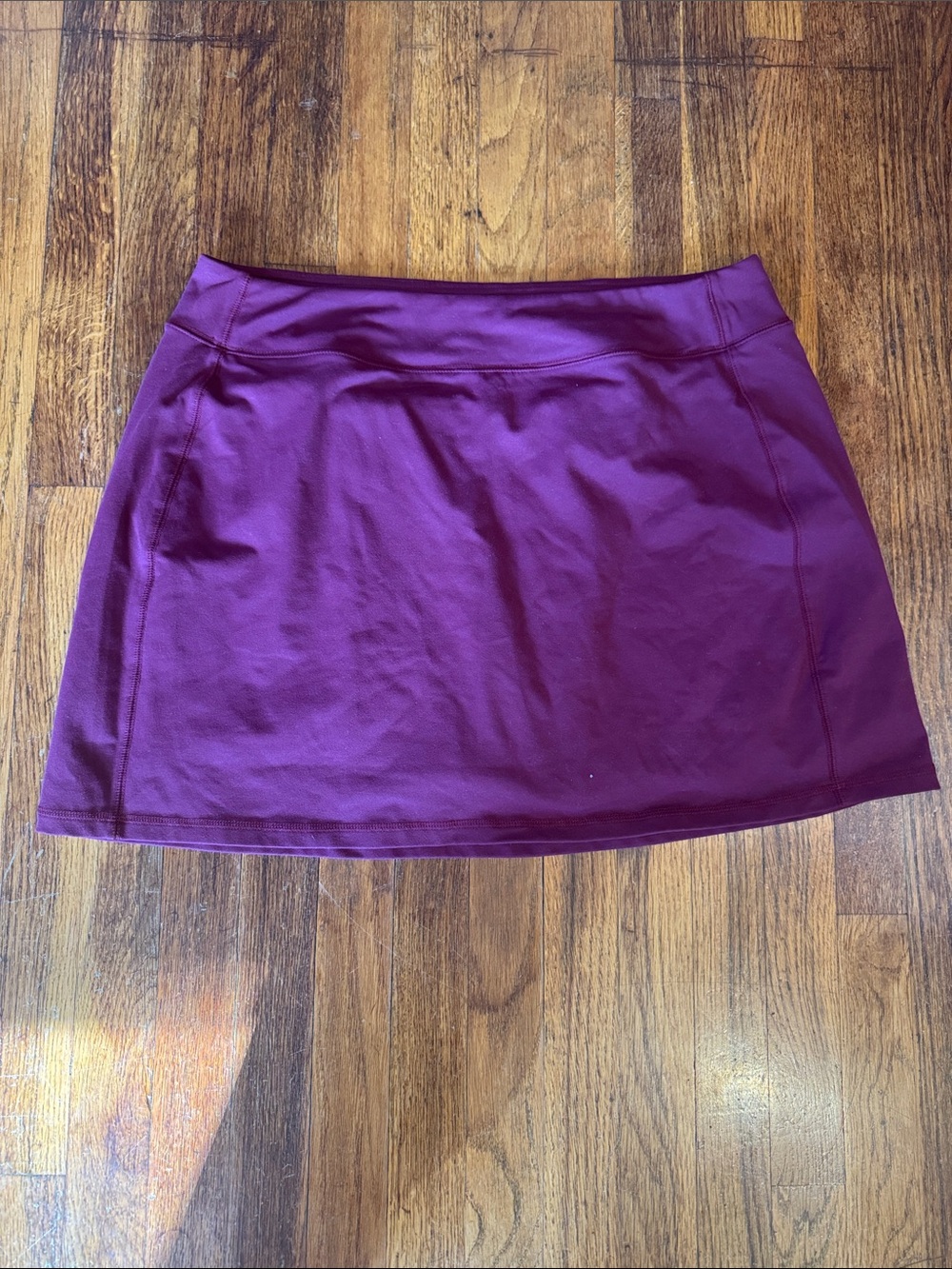 Women's Maroon Active Mini Skirt